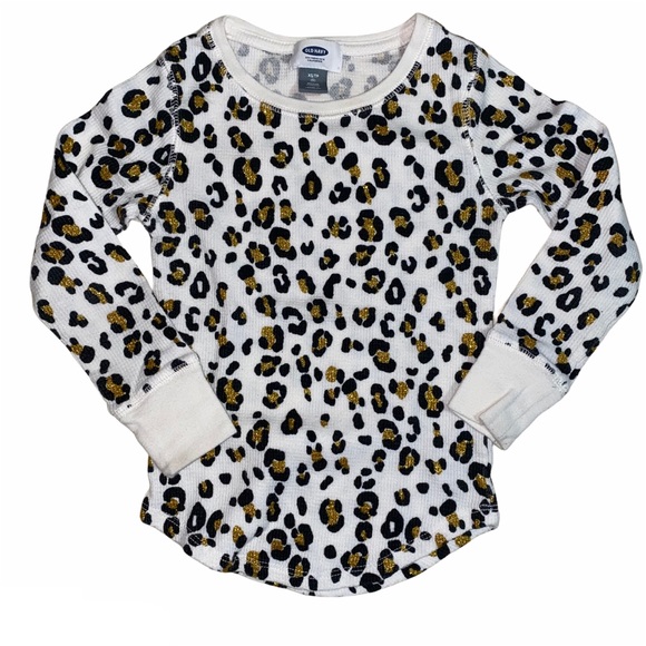 Old Navy Leopard Thermal Top - Picture 1 of 7